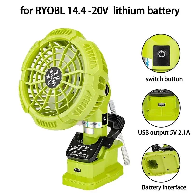 

Brushless Motor Vertical Clip-on Dual-Purpose Fan For Makita/Dewalt/Bosch/Milwaukee/Black&Decker/Ryobi/Craftsman 18V 20V Battery