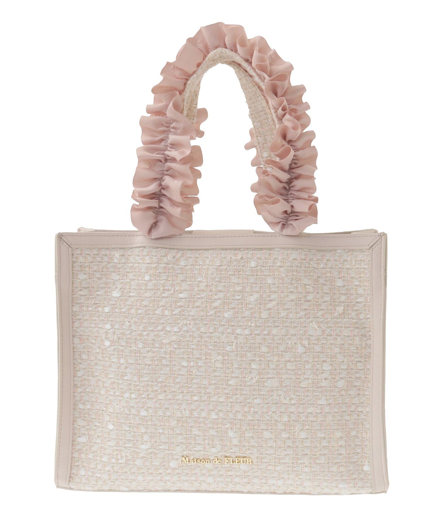 

Maison de FLEUR Сумка-тоут Linton Tweed с квадратной оборкой 08000658300 Женская сумка, Слоновая кость, слоновая кость