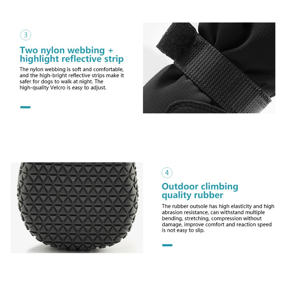 Dog Boots for Large Dogs Waterproof Medium-Sized Dogs Shoes Non-Slip Paw Protector Dog Booties for