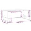 VidaXL Coffee Table Brown Oak 90x50x36.5 Cm Engineered Wood 830579