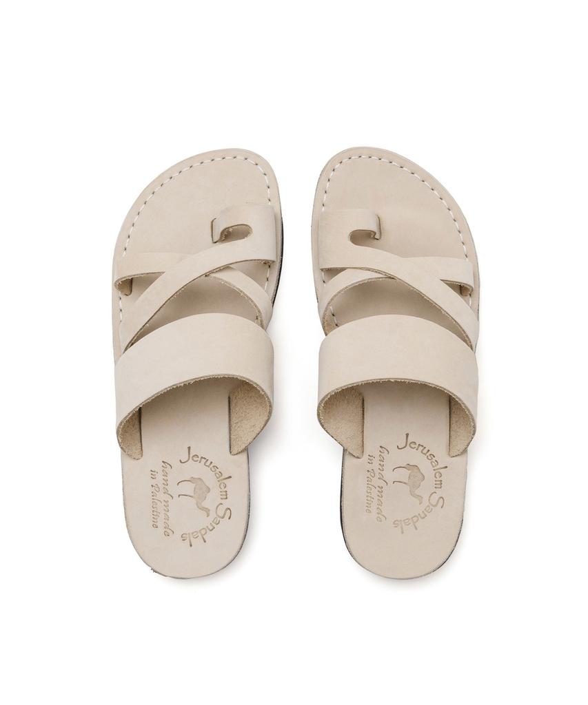 Jerusalem Sandals 8Nn The Good Shepherd-White Nubuck