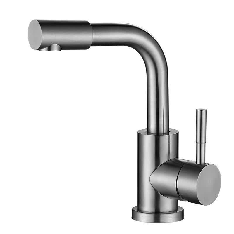 

OEING Stainless Steel Single-Hole Basin Faucet with Rotating Spout