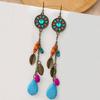 Bohemian Ethnic Tassel Earrings - Tribal Style for Holiday Travel Photography