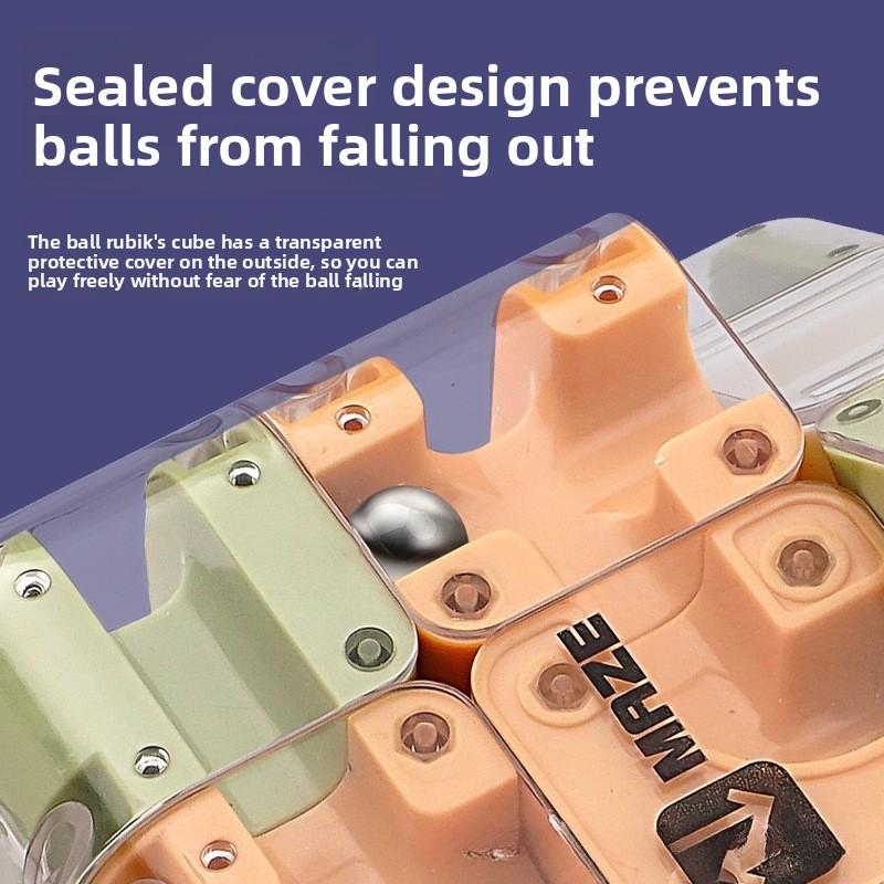 Laberinto 3D Cubo Mágico Seis Caras Rompecabezas Transparente Cubo de Velocidad Laberinto de Cubos Juguetes Ideales Para Juguetes de Aprendizaje Infantil Regalo de Fiesta de Cumpleaños