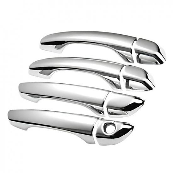 Door Exterior Cover Handle Trims Left Right For 2016- Hyundai Tucson Chrome