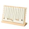 Solid Wooden Pendant Necklace Bracelet Exquisite Design Jewelry Organizers  Counter Props