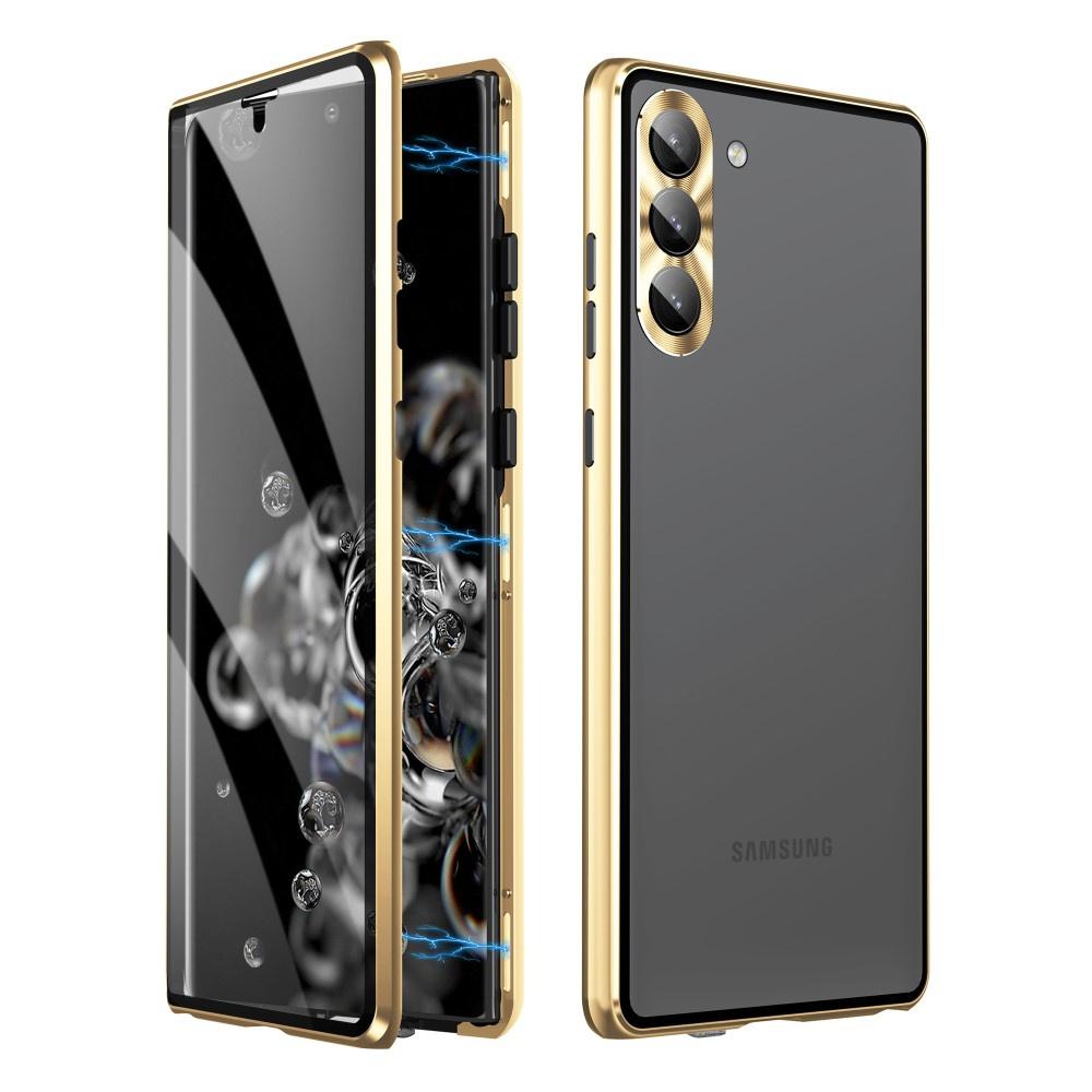 Samsung Galaxy S23 Case, Magnetic Dual Glass, Gold