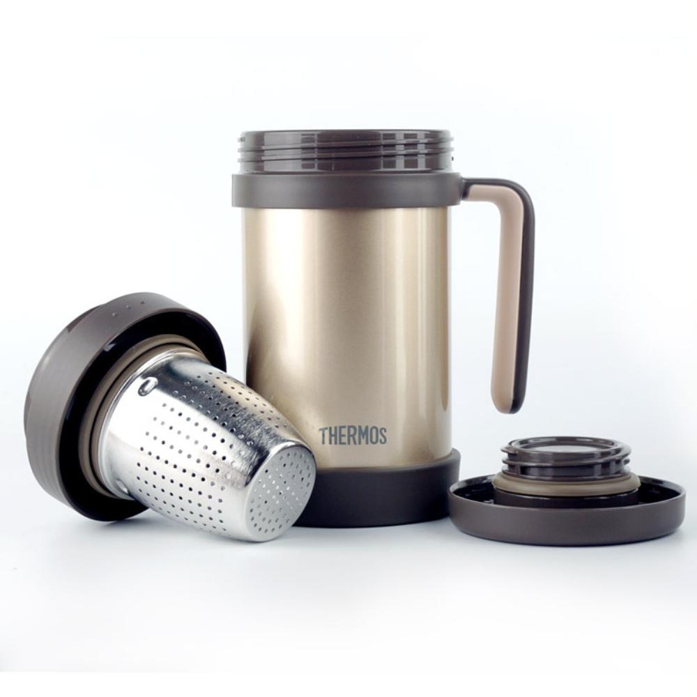 Kitchen High Vacuum Stainless Steel Business Insulated Cup with Tea Strainer Office Tea Brewing Cup TCMF-501 500ML