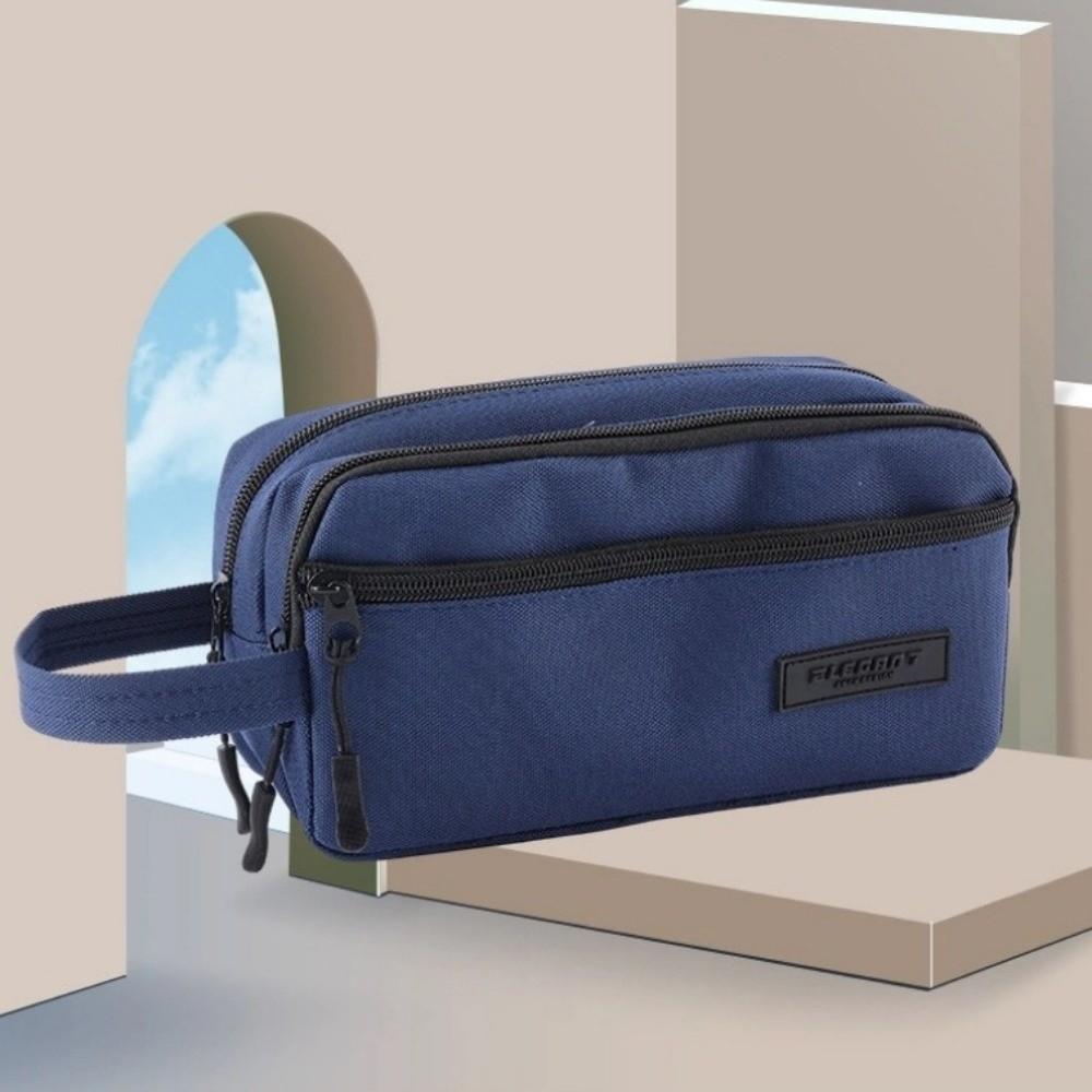 Portable 3 Layers Pencil Case Oxford Large Capacity Pen Case Multi-purpose Pencil Pouch School Supplies