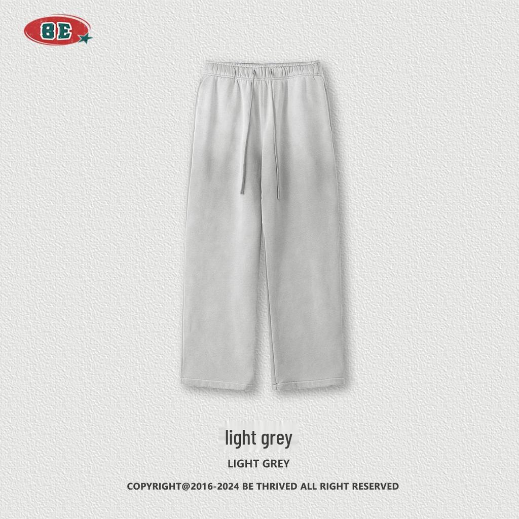 BE Men's Retro Distressed Spray Paint Velvet Hoodie & Sweatpants Set - Autumn 2025 Collection