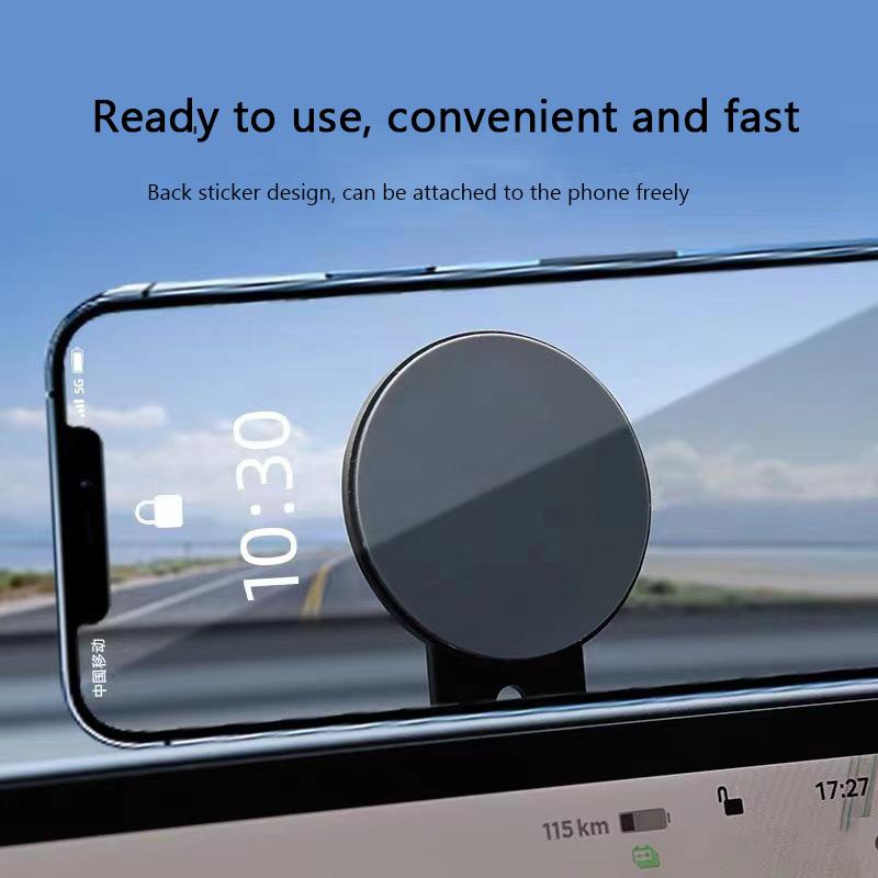 1 pcs Magnetic Laptop Phone Holder Computer Monitor Side Cell Phone Slim& Foldable For iPhone 14 13 12 Series Case and All Phone