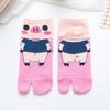 Students Cotton Split Toe Female Flip-flops Socks Low Tube Socks Geta Socks Pig Socks Two Toe Socks