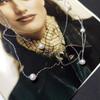 Silver Necklace with Natural Baroque Pearls, Weight of the Item 7.67 G (2174998)