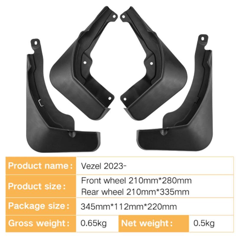 Honda Vezel 2023-2024 Model Mudguards - Auto Accessories for Cross-Border Modification