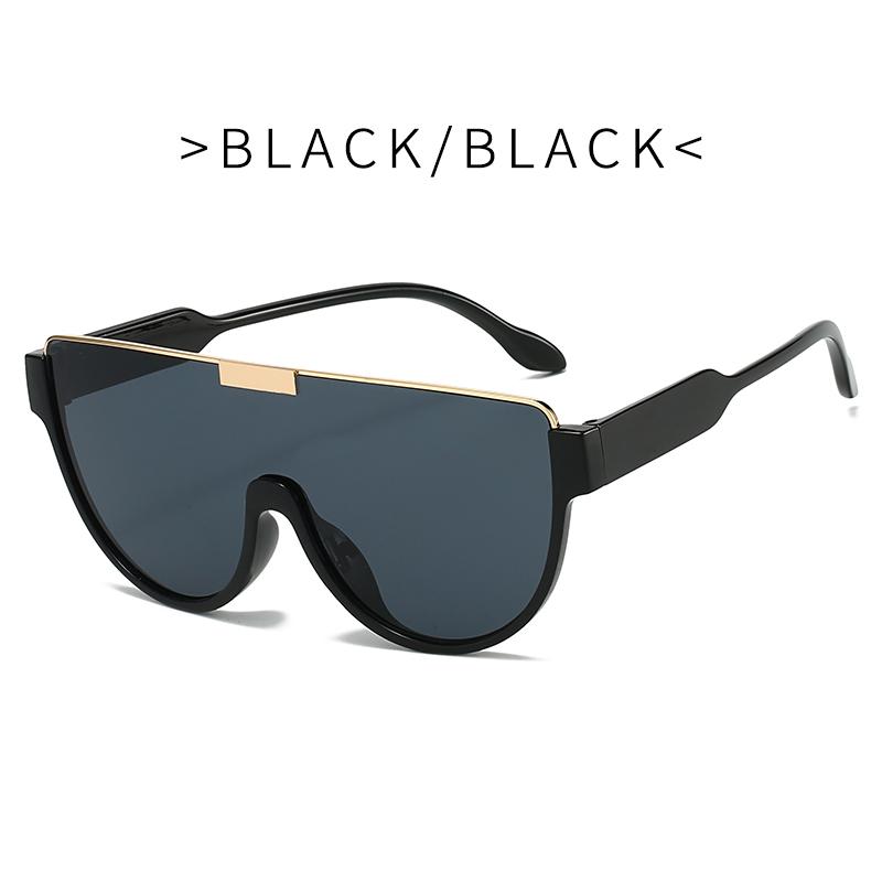 RUISIMO Vintage Semi-round Sun Glasses Women Fashion Monoblock Outdoor Goggle Shades Ins Trending  New Design Sunglasses