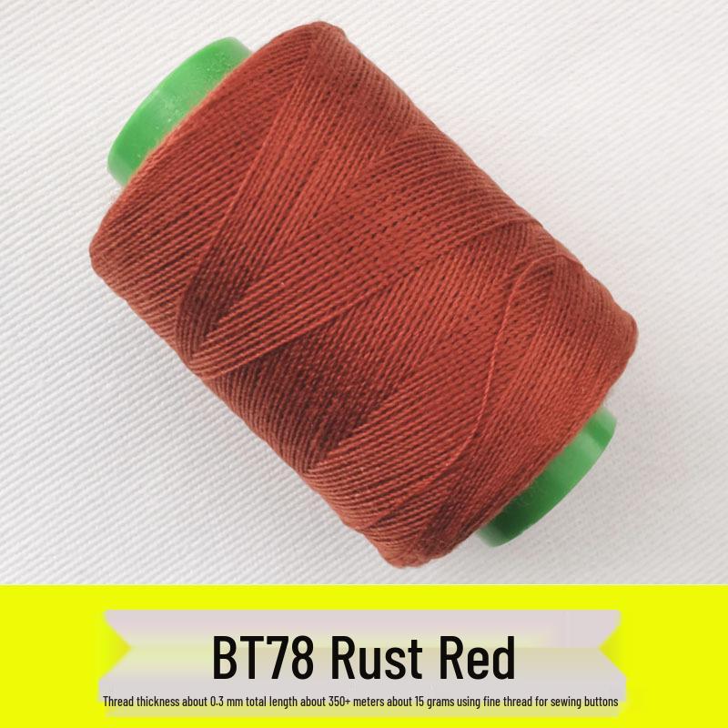 Pagoda Sewing Thread Set: Camel, Light Beige, Dark Gray, Black Coffee Small Rolls for Hand and Machine Mending.