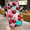 Kirsch Sommerfrucht Hülle für Samsung A11 A12 A13 A15 A52S A53 A55 A56 A70 A71 A72 A73 F06 F16 F56 S10 Plus S10e