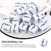 10PCS Fraction Dice 16MM Math Manipulatives Classroom Supplies Eductional Learning Resources Toys For Kids Boys Girls