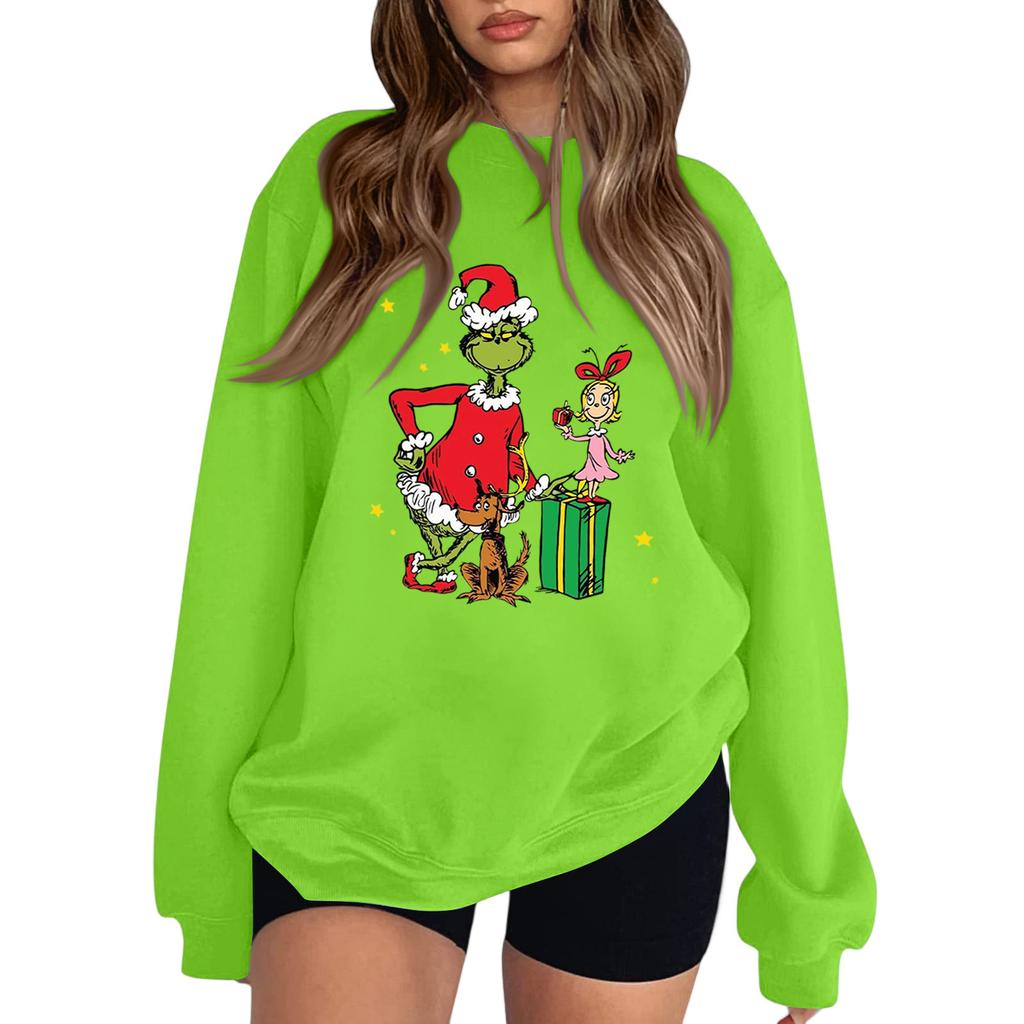Crewneck Sweatshirt For Women Fall Graphic Sweatshirts Vacation Long Sleeve Drop Shoulder Pullover