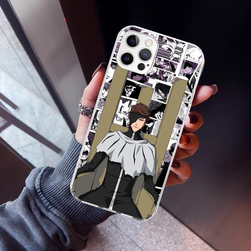 Aizen Sousuke Bleach Phone Case For iPhone 17 Air 16 15 Pro Max 14 Plus 13 Mini 12 11 Cover 7 8 SE Silicone Shell Print Fundas 1