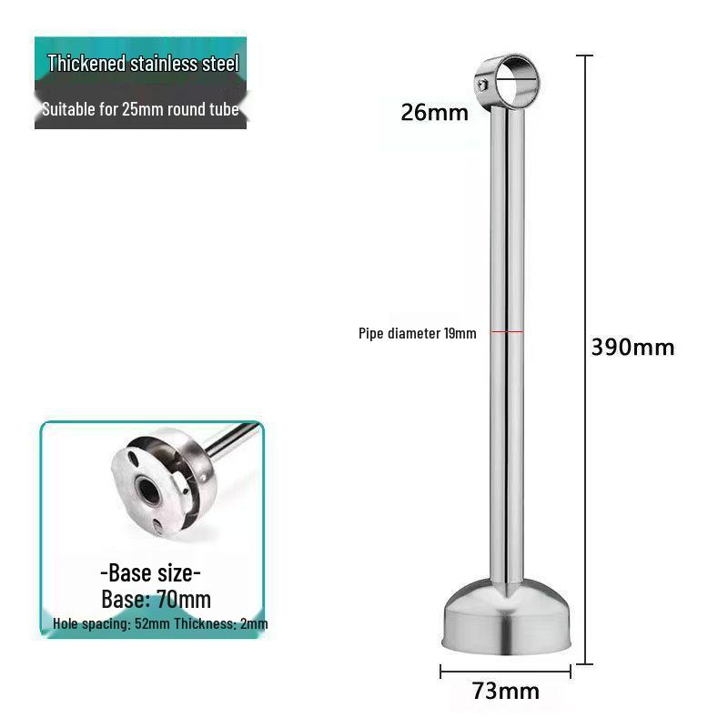 Extra Long Stainless Steel Ceiling Mount Drying Rod Bracket.