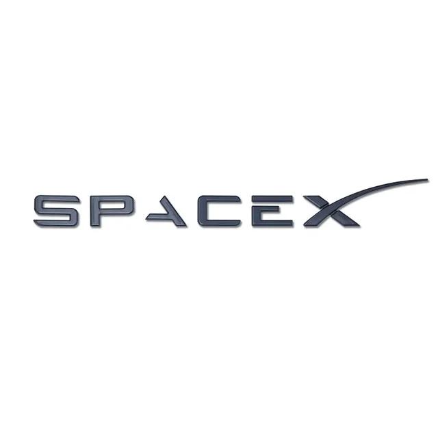 

ABS Space X Rear Boot Trunk Emblem Badge Car Sticker Decals for Tesla SpaceX Model 3 X S Y Car Styling Accessories