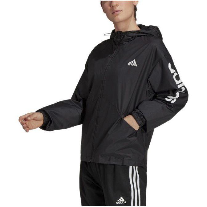 adidas Dámská základní oversized větrovka s logem Černá H07842