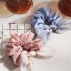 Korean New Sweet Cute Colorful Check Fabric Elastic Scrunchie High-grade Handmade Bow Hair Accessories Horsetail Hair Rope
