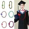 Double Sided Graduation Ribbon Necklace Intricate Weave Honor Rope Handmade Ribbon Garlands Delicate Woven Neckchain