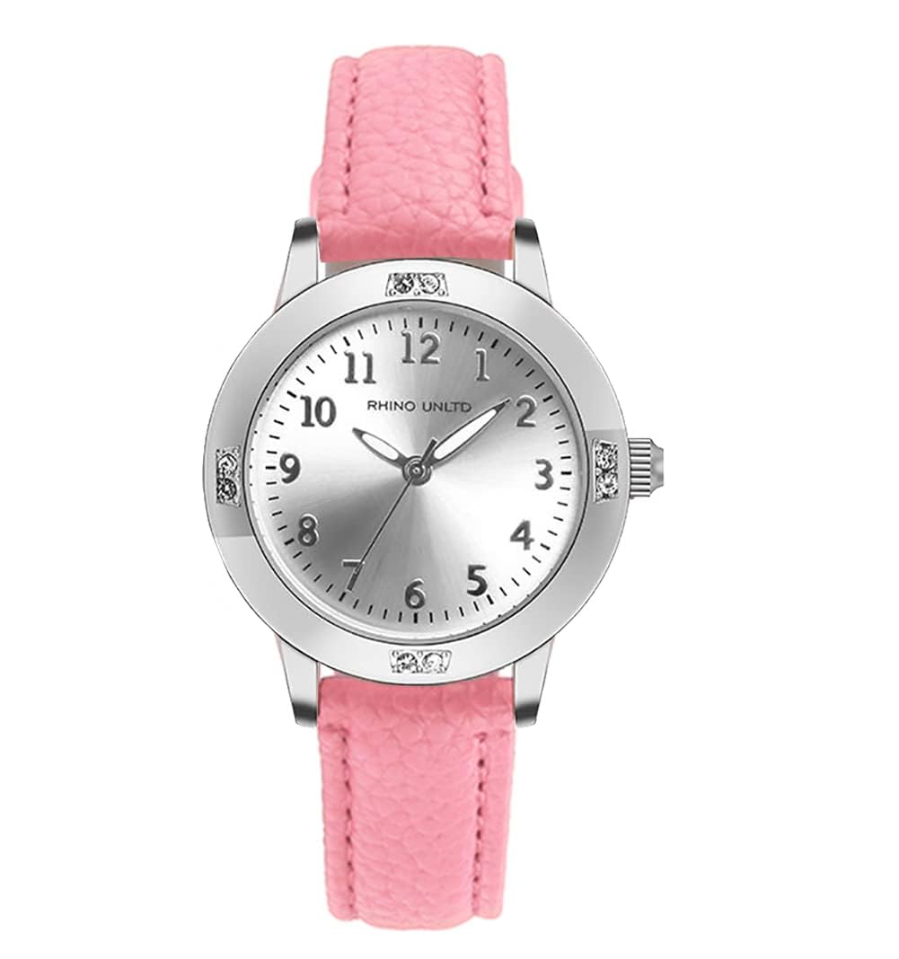 

Girls Watches Women Watches Quartz Watch Japanese Movement Luminous Hands Arabic Numerals Dial Fashion Watches Women Watches, silver pink, Casual