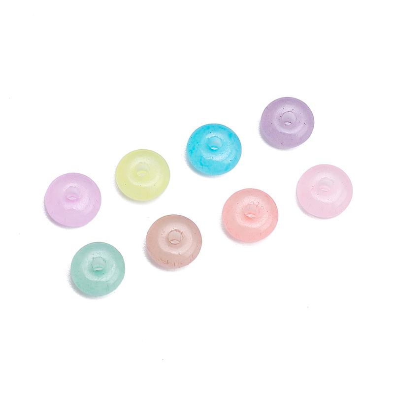 50Pcs Crystal Czech Glass Beads Abacus Seed Beads for Earring Bracelet DIY Jewelry Craft Accessoreis Making