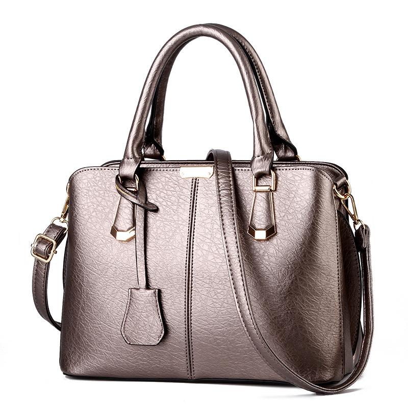 Women's bag generation leather large-capacity locomotive bag high-end simple platinum handbag