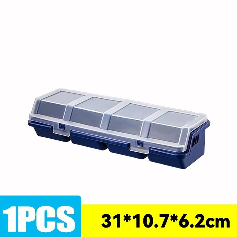 1Pc Part Storage Box Screw Organizer Tool Multi-Compartment Organizer Box for Screw Small Part Plastic Jewelry Hardware Storage