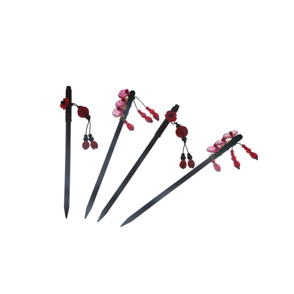 

Flower Hanfu Hairpin Tassel Wooden Hair Stick Retro Hanfu Accessories