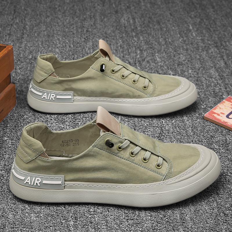 

Мужские туфли из ледяного шелка с мягкой подошвой и одной педалью. Туфли Lazy Doudou повседневные и дышащие. Старые пекинские матерчатые туфли — это модные мокасины. 39 зелёный