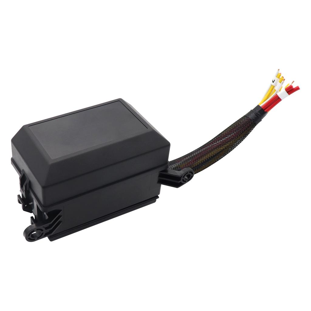 6-fach Flachsicherungshalter Box Relaisbox mit Flachsteckanschlüssen und Kabelbaum 4-Pin 12V 40A Relais für Auto LKW