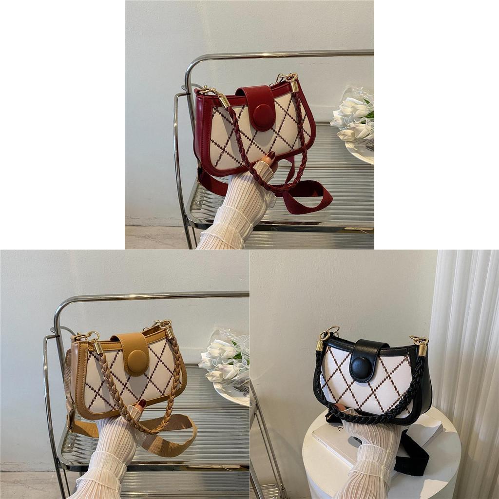 Modern Pu Pearl Chain Crossbody Bag With Magnetic Closure For Daily Casual Use