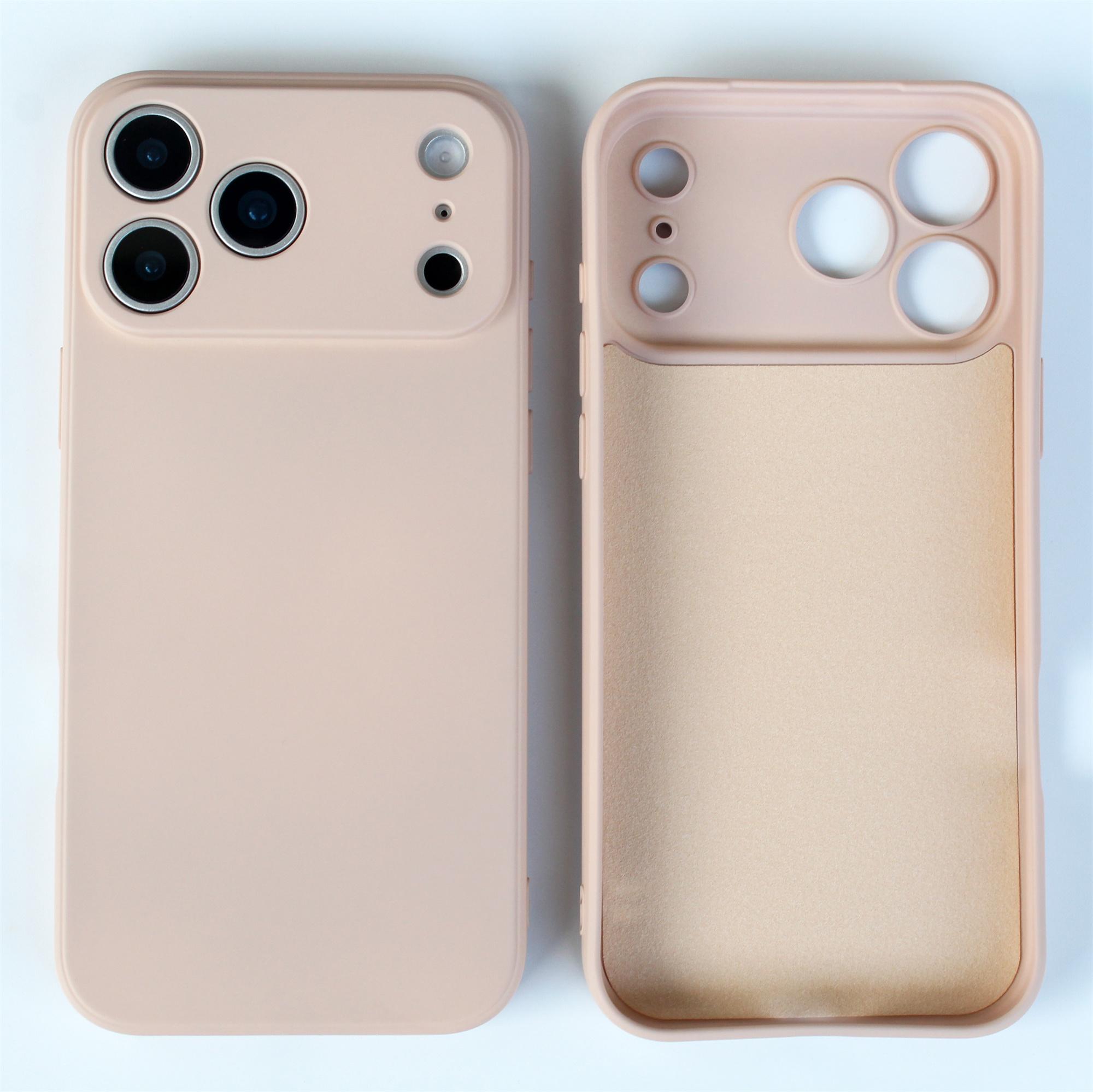 

Для iPhone 17 Pro Max 17 Pro 17 Air силіконова задня кришка захист камери кришка ударостійка м яка проста однотонна чохол для телефону For iPhone 17 Air хакі