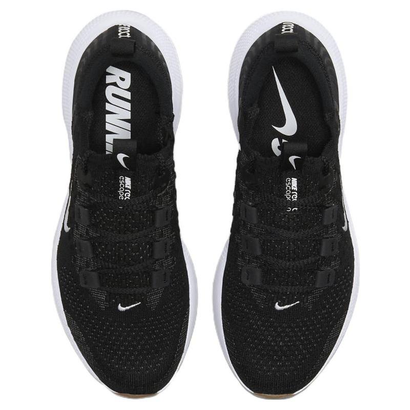 Nike React Escape Run Flyknit 'Black White' Women's Sneakers DC4269-001