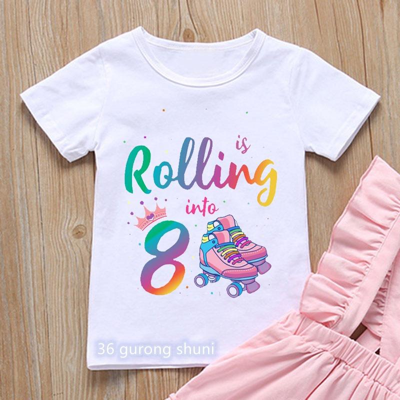 Neue Roblox Kinder T-Shirts Cartoon Geburtstag Zahl Grafik T-Shirts Jungen Mädchen Freizeit Kurzarm Oberteile Sommer Kinderkleidung