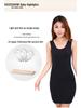 Jupon sans couture en soie glacée grande taille: Camisole Anti-Transparence, Anti-Exposition & Nuisette Mi-Longue pour l'Été.