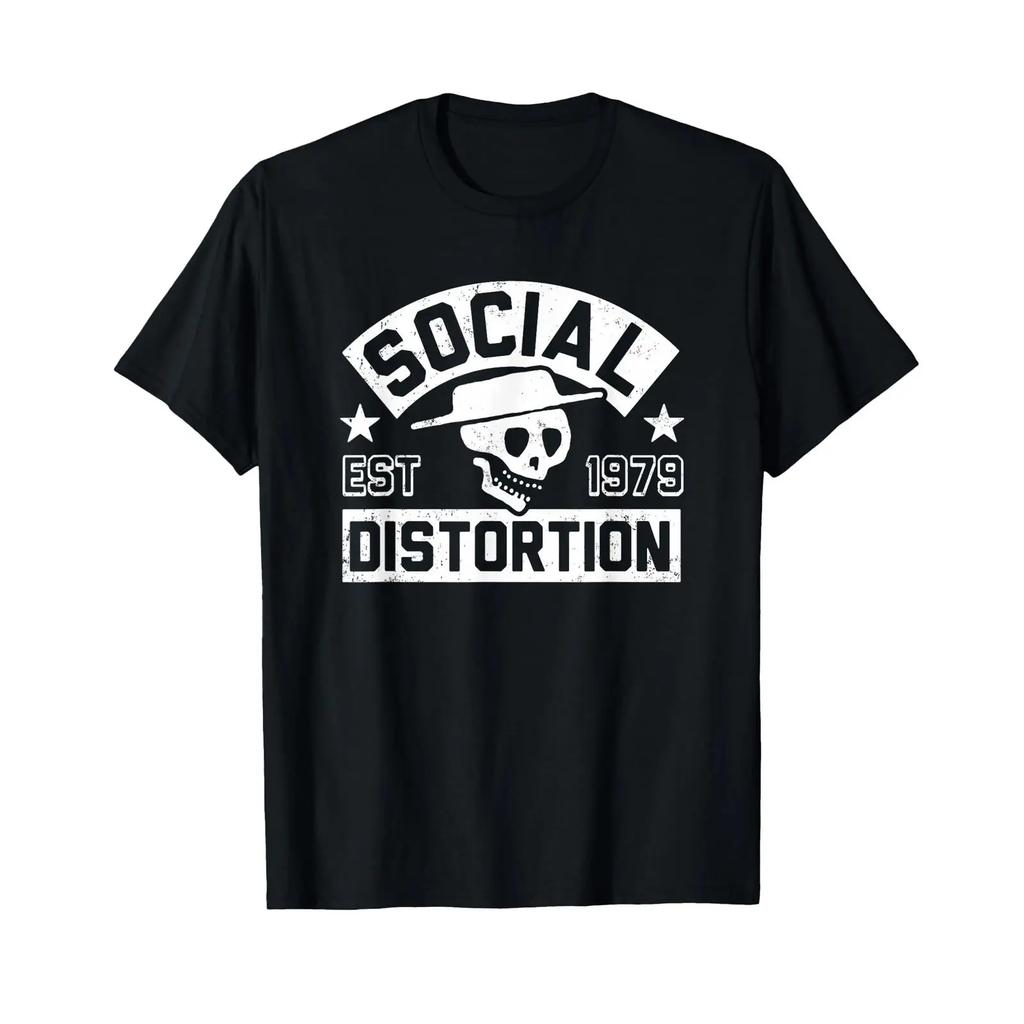Social Distortion 1979 T Shirt Vintage Streetwear Casual Stylish Unisex Slightly Fashion Top For Everyday Wear