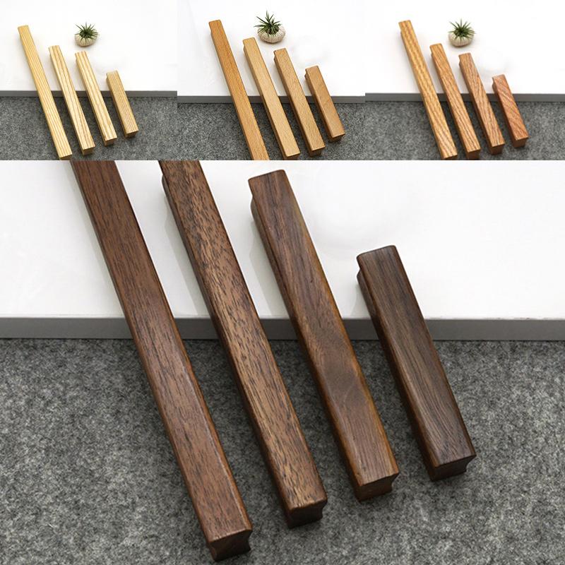 Dřevěná klika dveří Rukojeť horké zásuvky Odolné rukojeti skříně Elegantní nová lehká rukojeť pro vytahování skříně