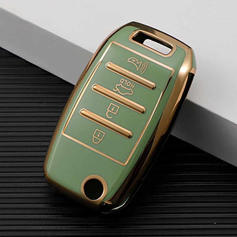 Shell Fob For KIA RIO 3 K2 K3 K4 K5 Sportege Picanto Optima Soul Ceed Sorento Forte Stinger Cerato TPU Car Flip Key Case Cover