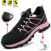 Steel Toe Work Boots Breathable Safety Shoes with Wear-resisting Anti-Puncture Outsole Women Shoes Construction Work Shoes