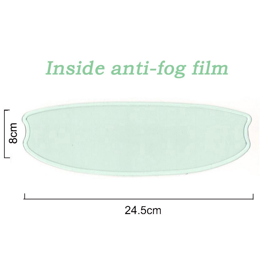 Motorcycle Helmet Anti-fog Film Inside Sticer & Rainproof Film Outside Sticker Nano Coating Stickers Film 24.5*8.5cm