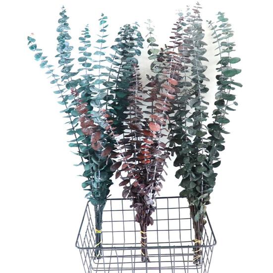 10/20 Pezzi 17 Pollici Ottimo Rilassamento Aromaterapia Vaso Realistico Bouquet Matrimoniale Stelo di Eucalipto Finto Decorazione Casa Foglie Finte