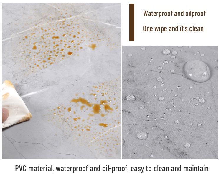 Waterproof Imitation Tile Skirting Board Sticker: Self-Adhesive, Thickened Marble, Solid Color, Wood Grain Wainscoting.