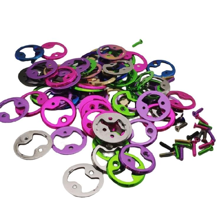 4Pcs/pack Cycling Pedal Accessories Bike Pedal Replacements Alloy Bicycles Foot Pedal Reinforcements Plates