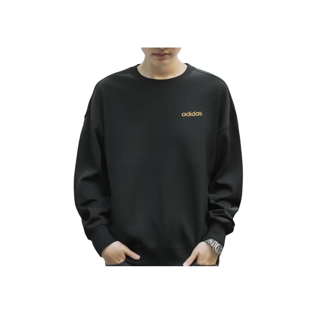 adidas Pulóver s okrúhlym výstrihom Pohodlná mikina s dlhým rukávom Unisex mikina Čierna KA1495